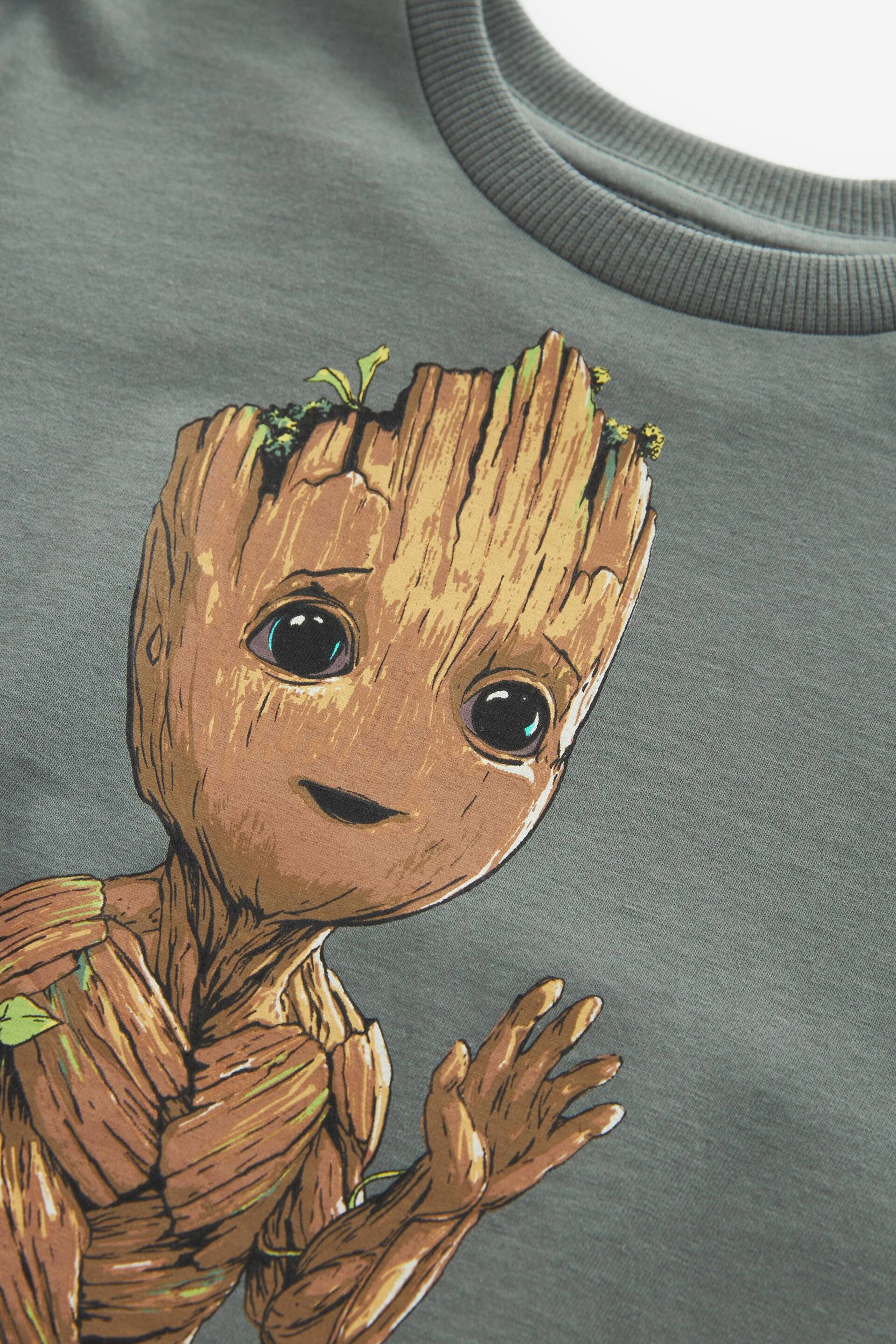Grey Licensed Guardians of the Galaxy Groot T-Shirt (3-16yrs) - Image 3 of 3