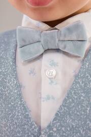 Blue Opulent Waistcoat, Shirt, Short & Bow Tie Set (3mths-9yrs) - Image 4 of 9