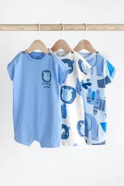 Blue Character Baby Jersey Rompers 3 Pack - Image 1 of 6