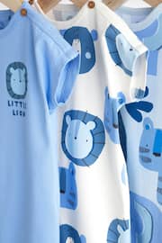 Blue Character Baby Jersey Rompers 3 Pack - Image 3 of 6