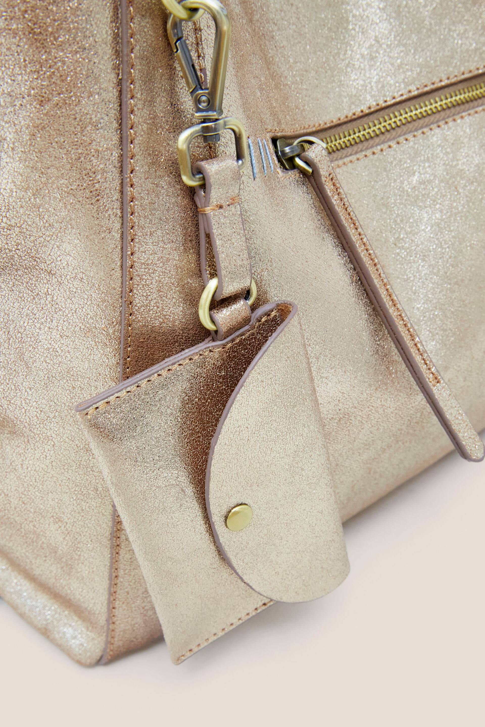 White Stuff Gold Hannah Leather Bag - Image 4 of 4