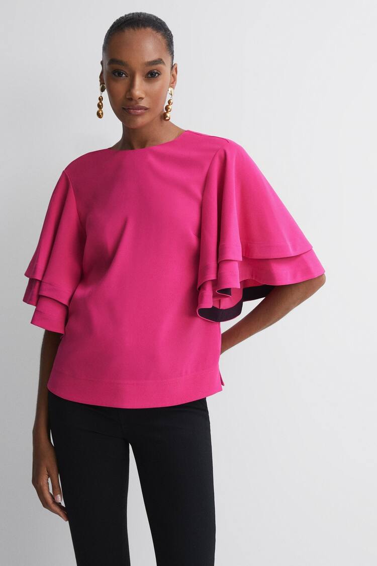 Florere Tiered Sleeve Top - Image 1 of 5