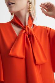 Florere Tie Neck Midi Dress - Image 4 of 6