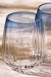 Set of 4 Blue Salcombe Tumbler Glasses - Image 2 of 4