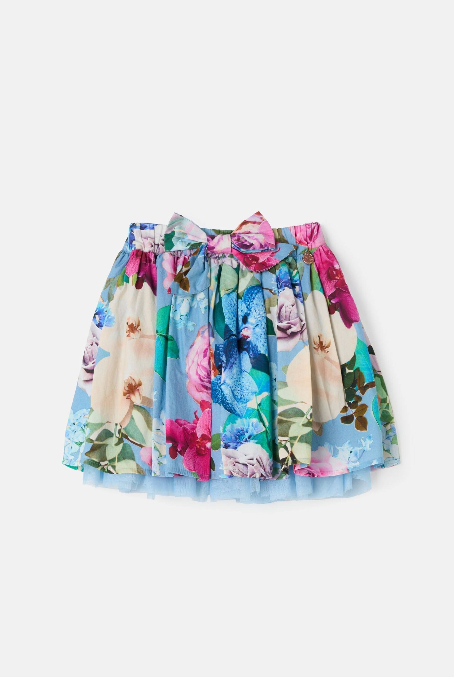 Angel & Rocket Blue Darcy Printed Layered Skirt - Image 3 of 5