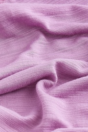 Lilac Purple Active Lightweight Stitch Detail Long Sleeve Top - Image 7 of 7