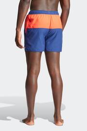adidas Blue Colorblock Clx Swim Shorts - Image 2 of 6