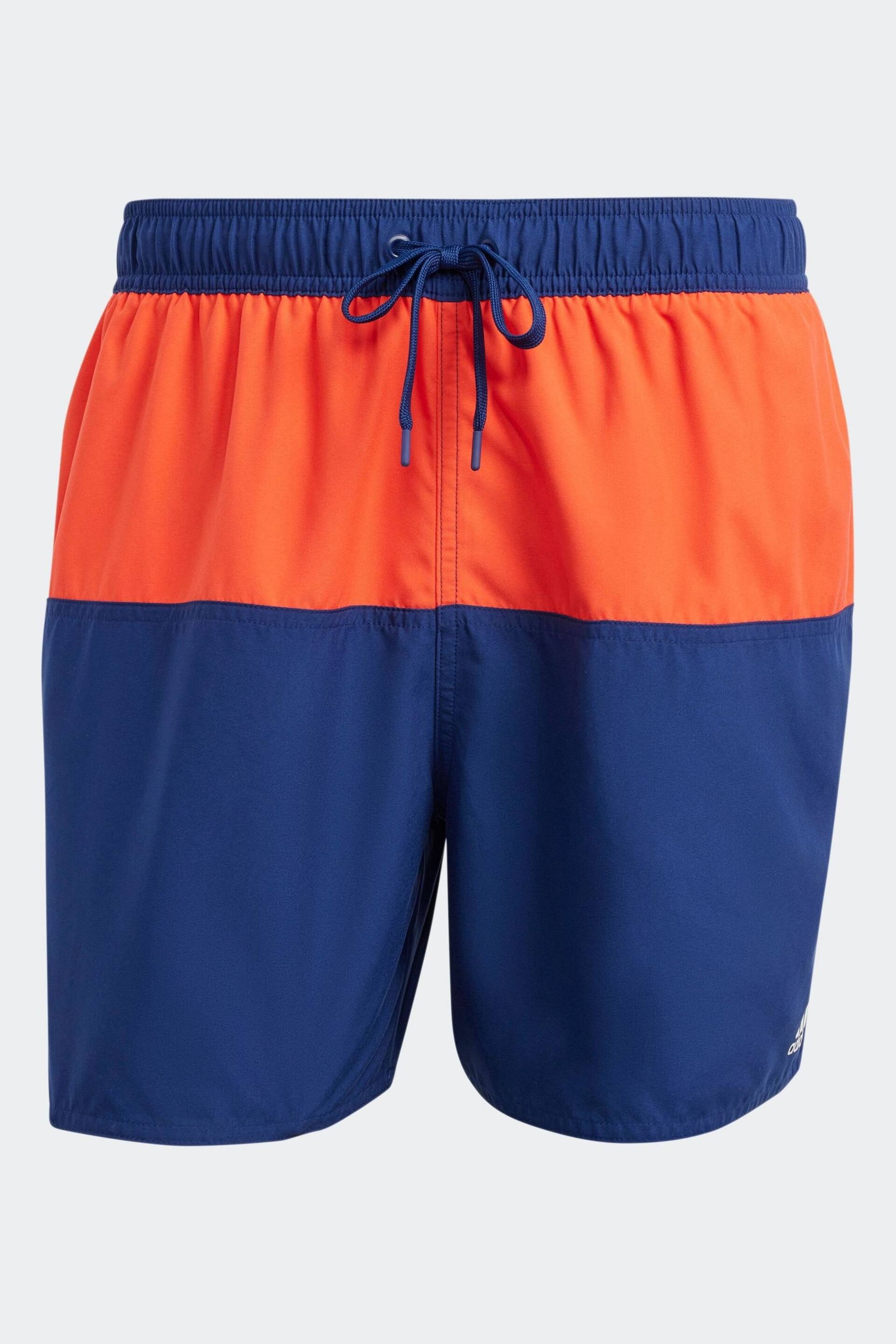 adidas Blue Colorblock Clx Swim Shorts - Image 4 of 6