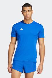 adidas Bright Blue Adizero Essentials Running T-Shirt - Image 1 of 17