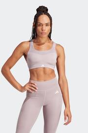 adidas Purple Impact Training High Support Bra - Image 1 of 9