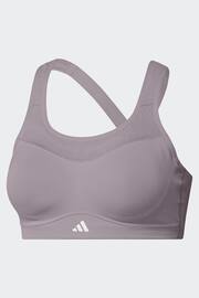 adidas Purple Impact Training High Support Bra - Image 8 of 9