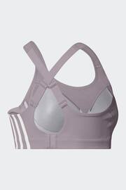 adidas Purple Impact Training High Support Bra - Image 9 of 9