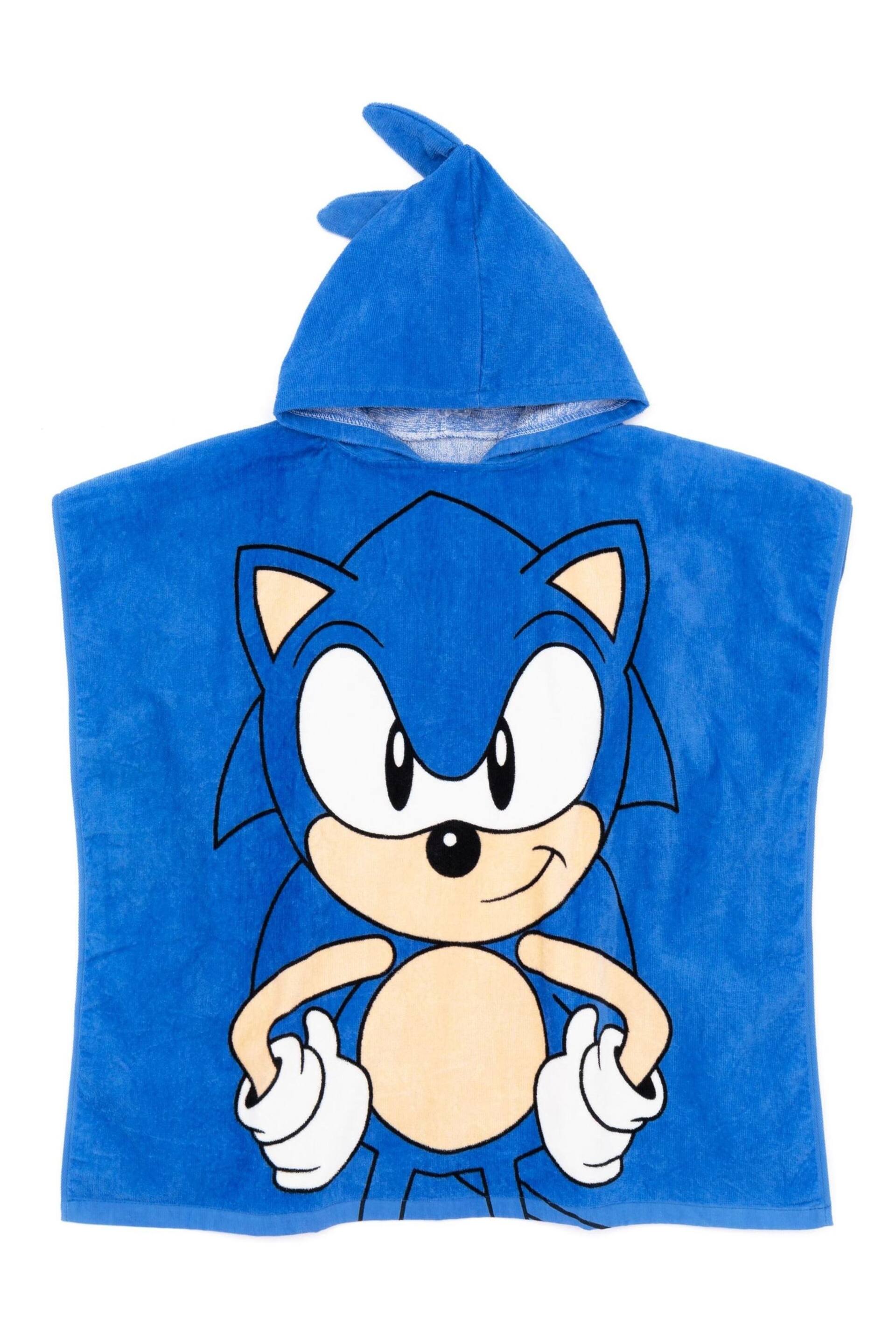 Vanilla Underground Blue Sonic Towel Poncho - Image 3 of 6