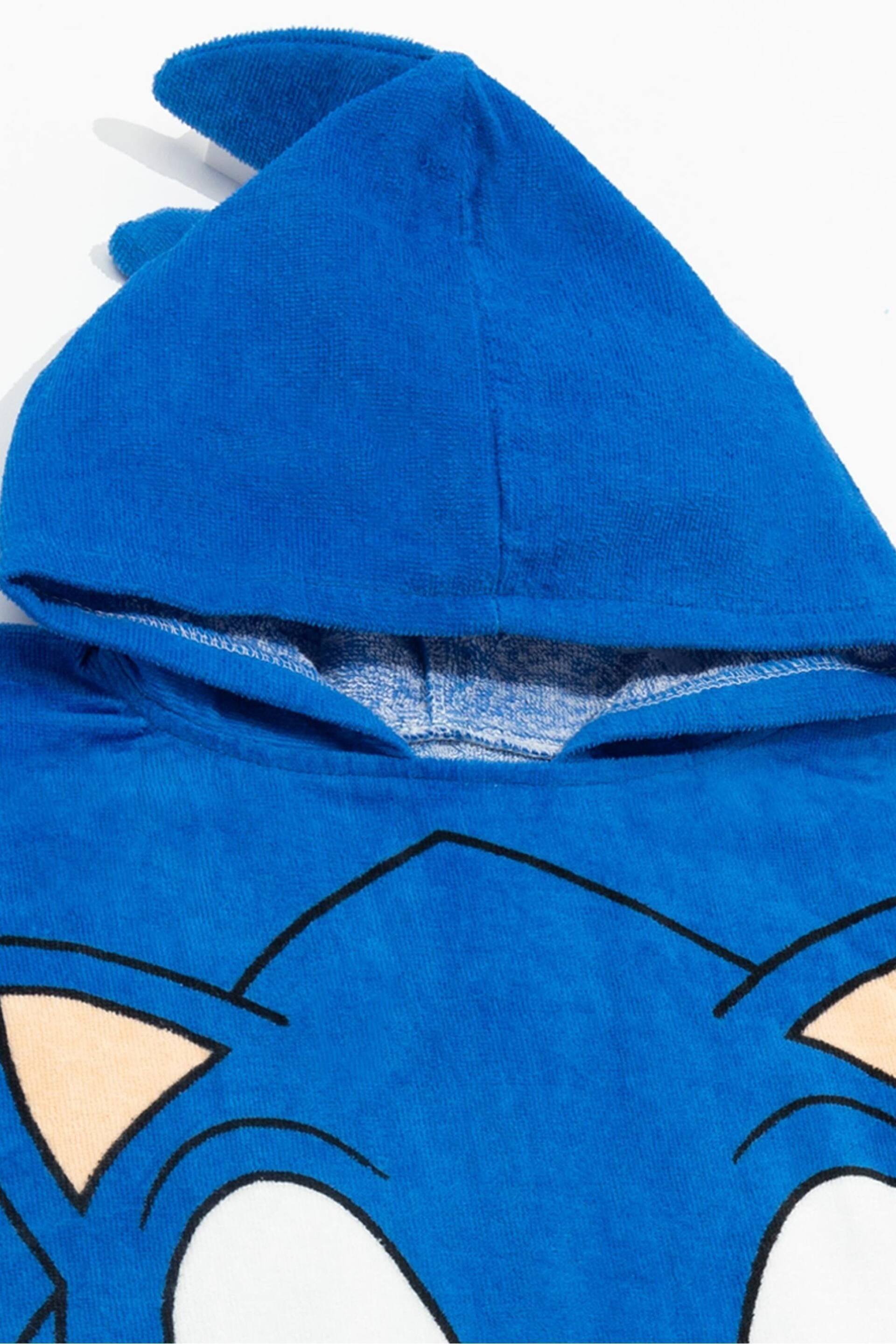 Vanilla Underground Blue Sonic Towel Poncho - Image 6 of 6