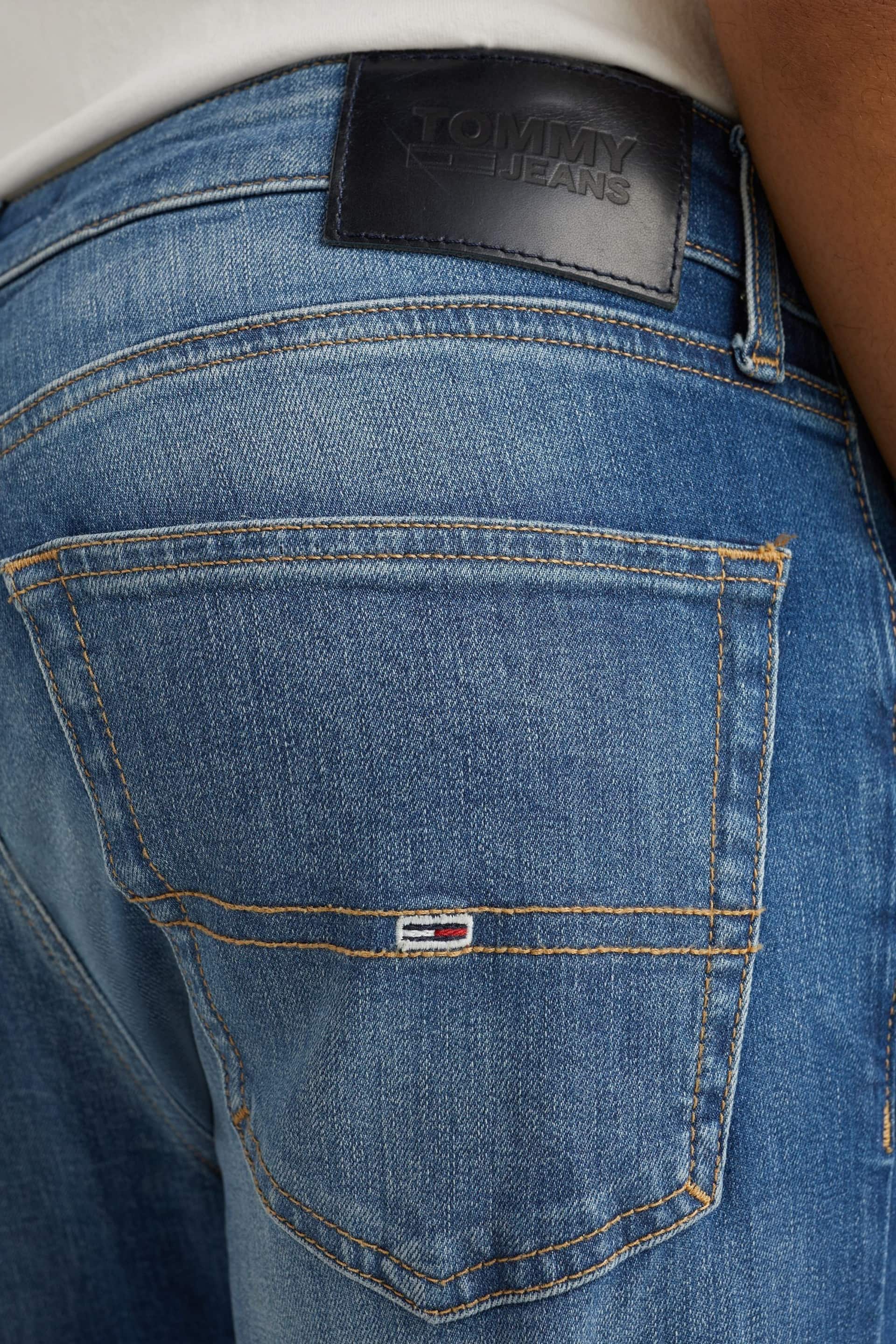 Tommy Jeans Blue Slim Tapered Fit Faded Jeans - Image 3 of 4