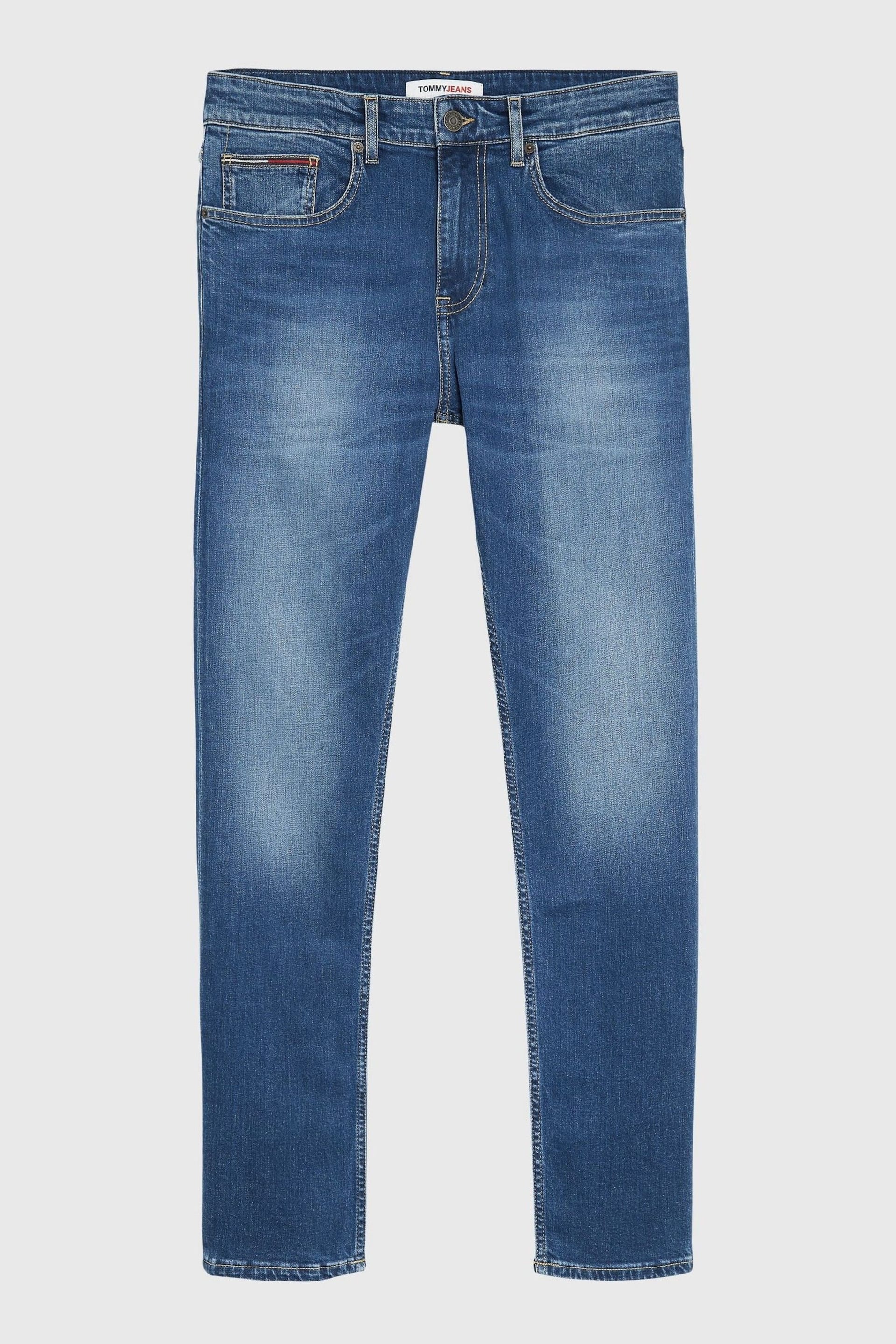 Tommy Jeans Blue Slim Tapered Fit Faded Jeans - Image 4 of 4