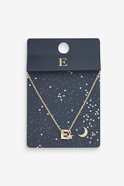 Gold Tone E Star Initial Necklace - Image 3 of 3