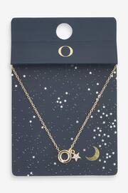 Gold Tone O Star Initial Necklace - Image 3 of 3