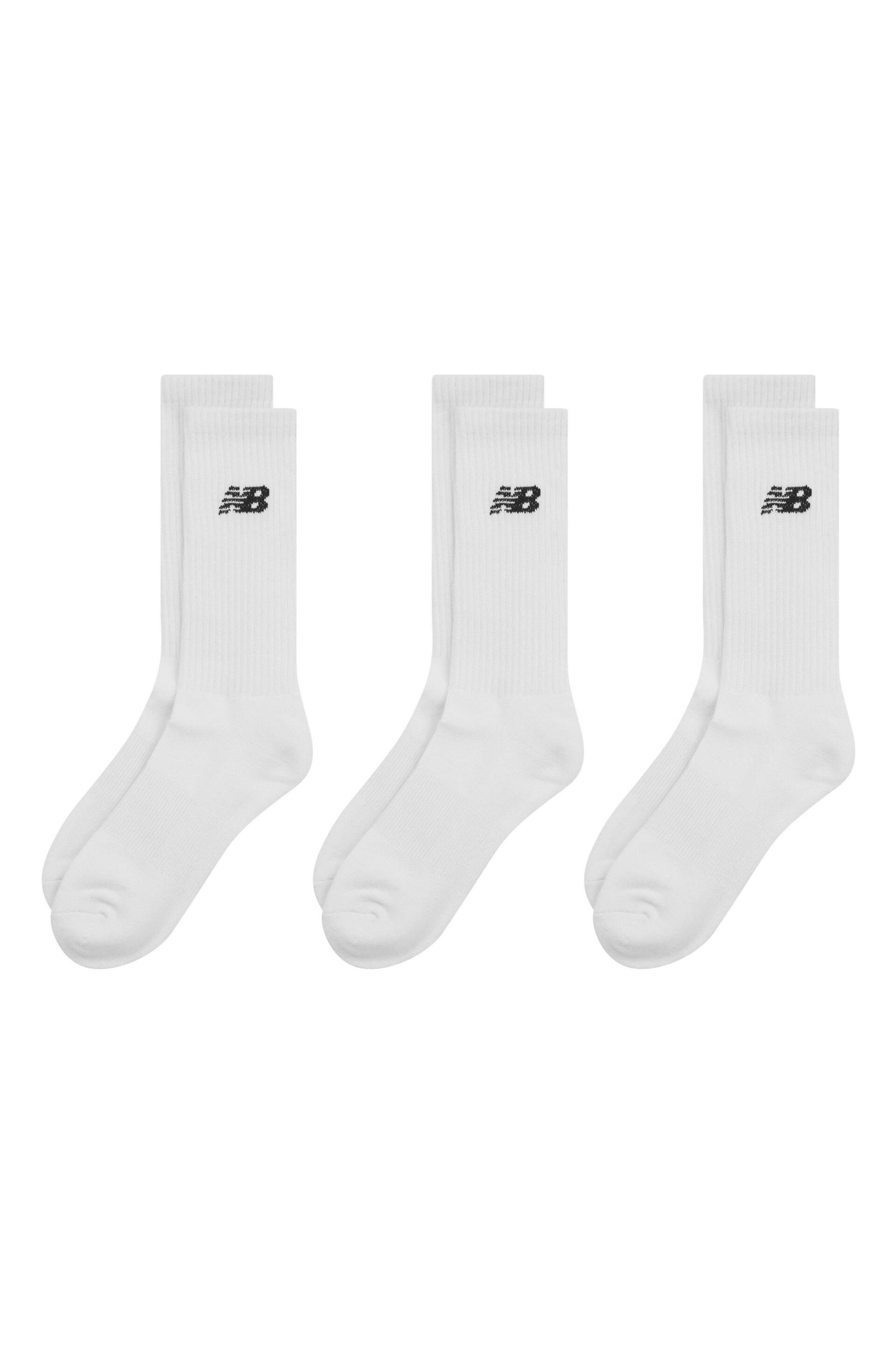 New Balance White Everyday Crew Socks - Image 1 of 3