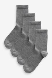 Dark Grey Modal Ankle Socks 4 Pack - Image 1 of 2