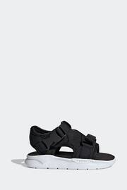 adidas Originals 360 3.0 Black Sandals - Image 1 of 9