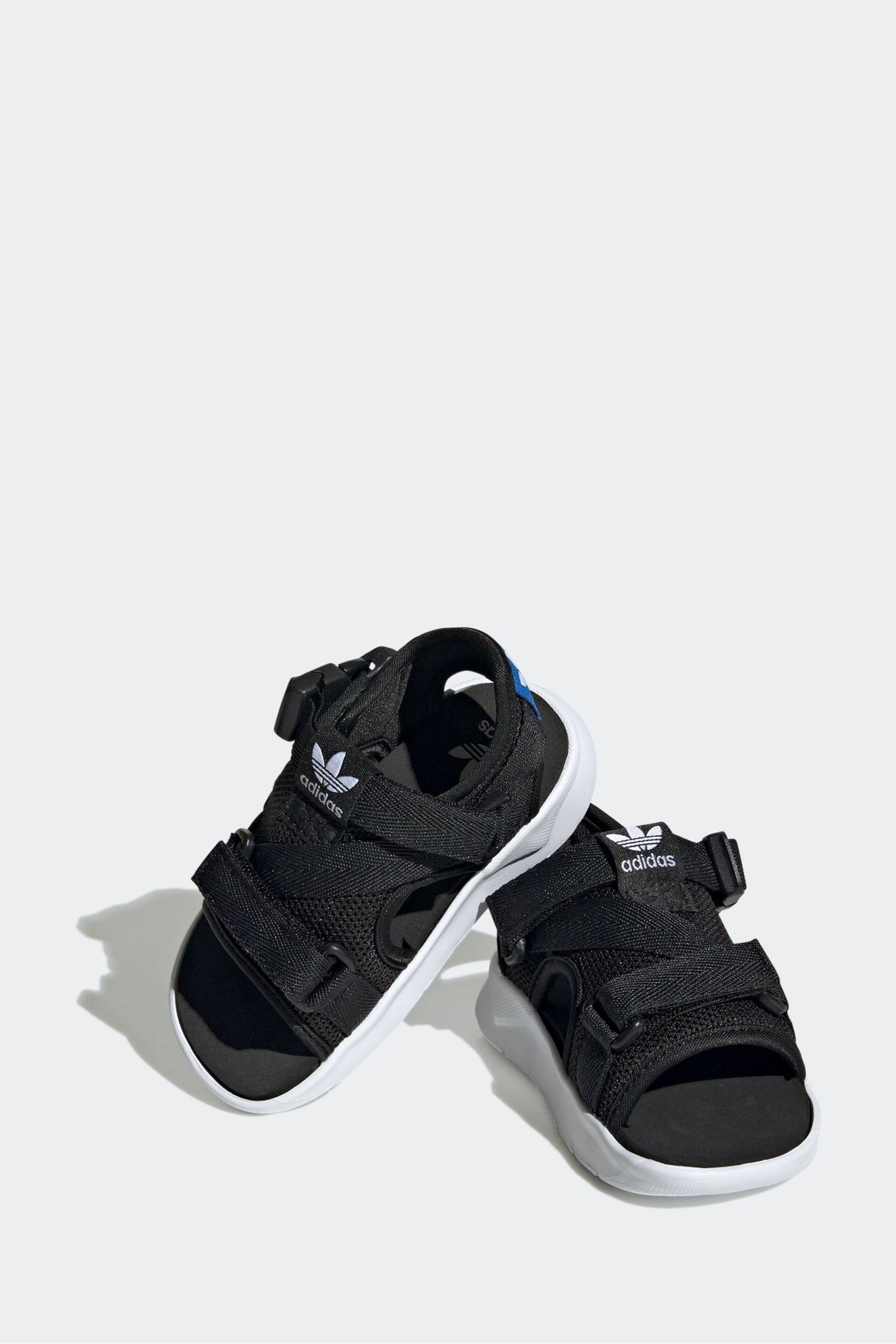 adidas Originals 360 3.0 Black Sandals - Image 4 of 9
