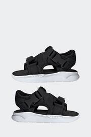 adidas Originals 360 3.0 Black Sandals - Image 5 of 9