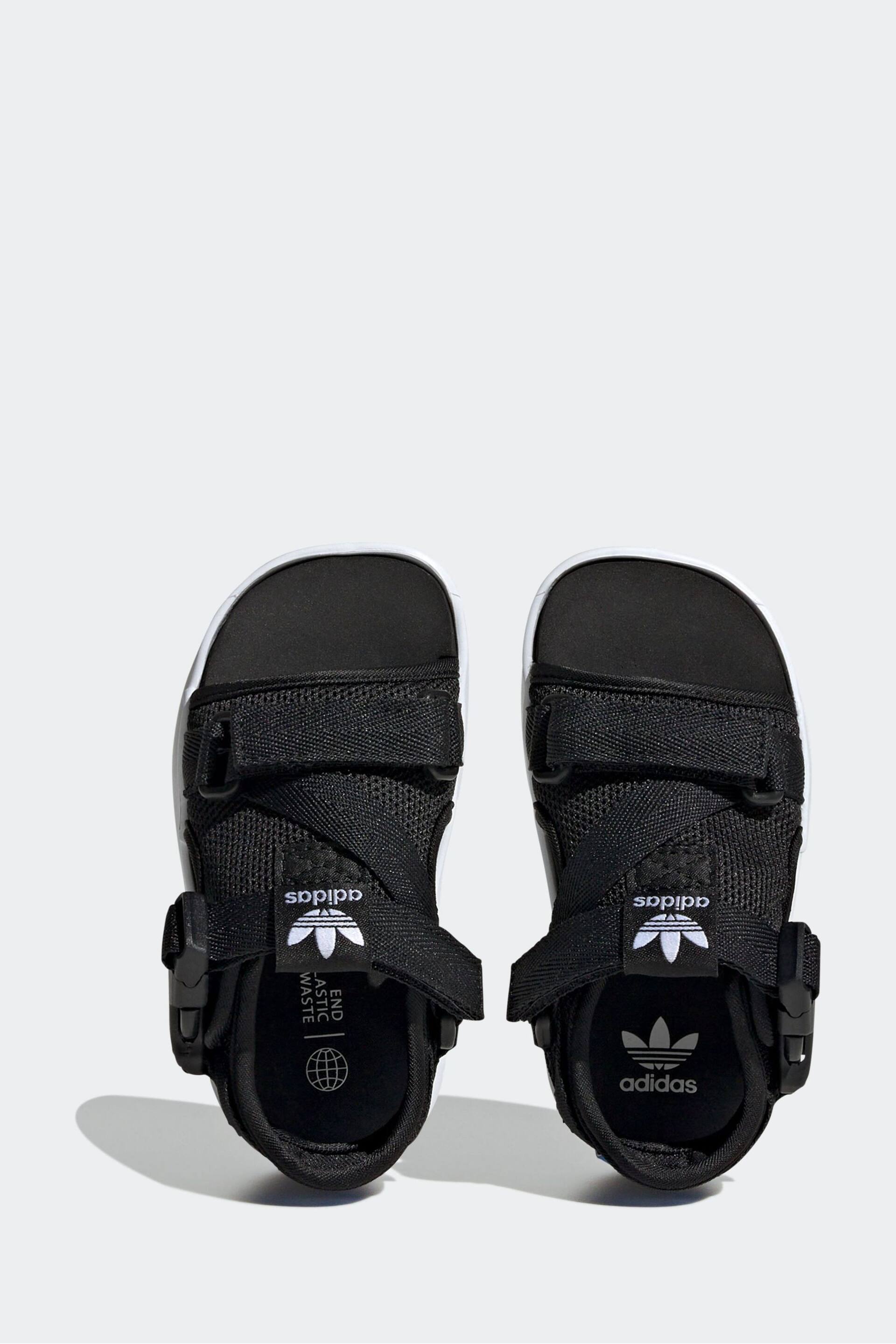 adidas Originals 360 3.0 Black Sandals - Image 6 of 9