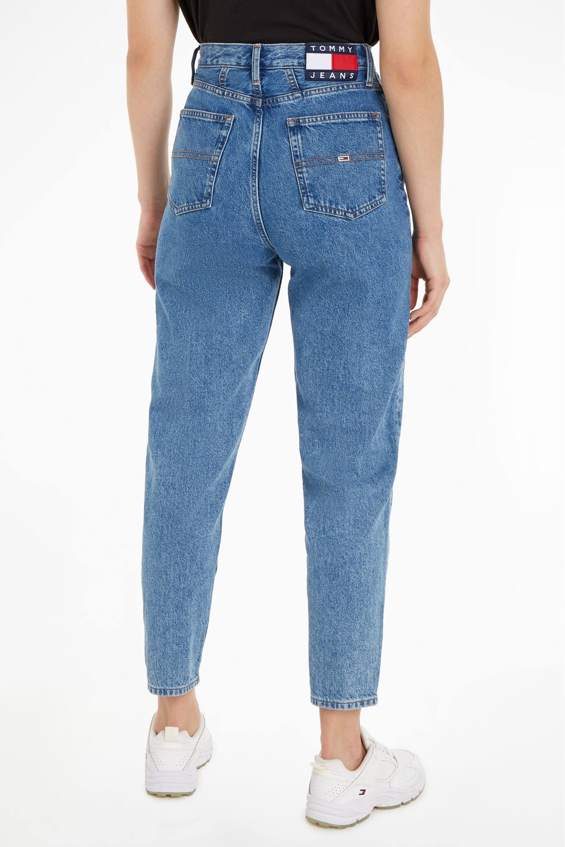 Tommy Jeans Blue Ultra High Rise Tapered Mom Jeans - Image 2 of 11