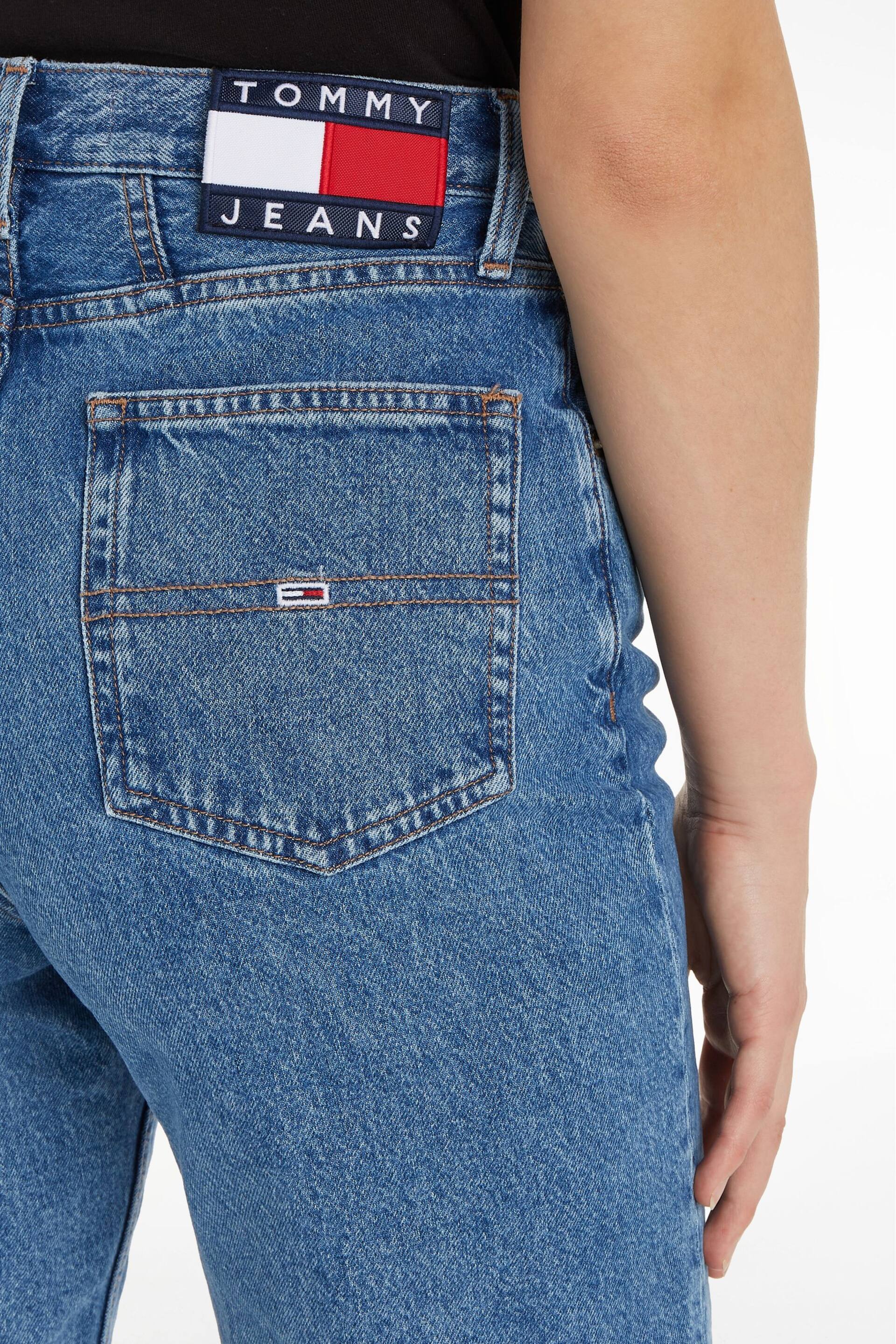 Tommy Jeans Blue Ultra High Rise Tapered Mom Jeans - Image 3 of 11