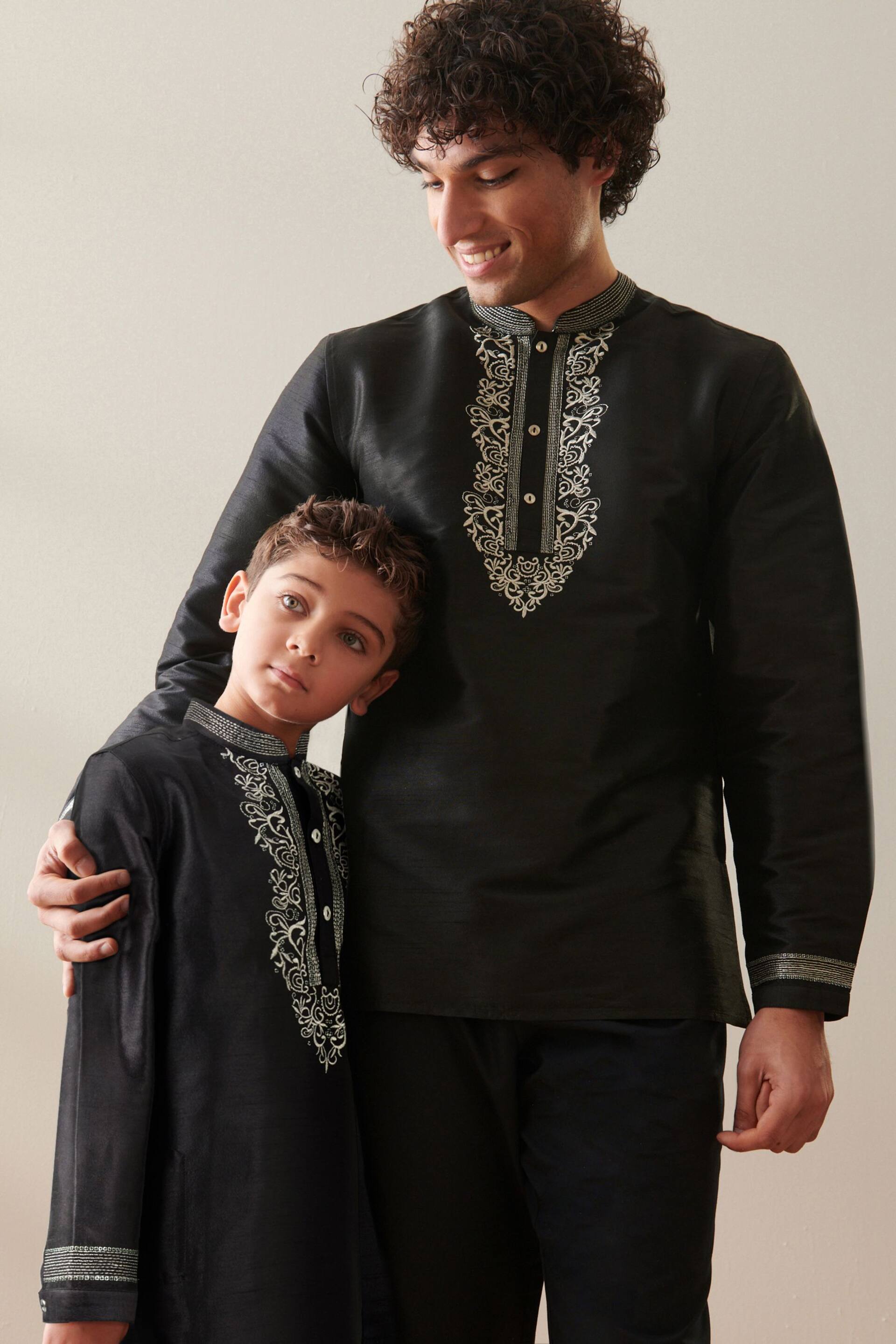 Black Kurta Trousers (3mths-16yrs) - Image 3 of 7