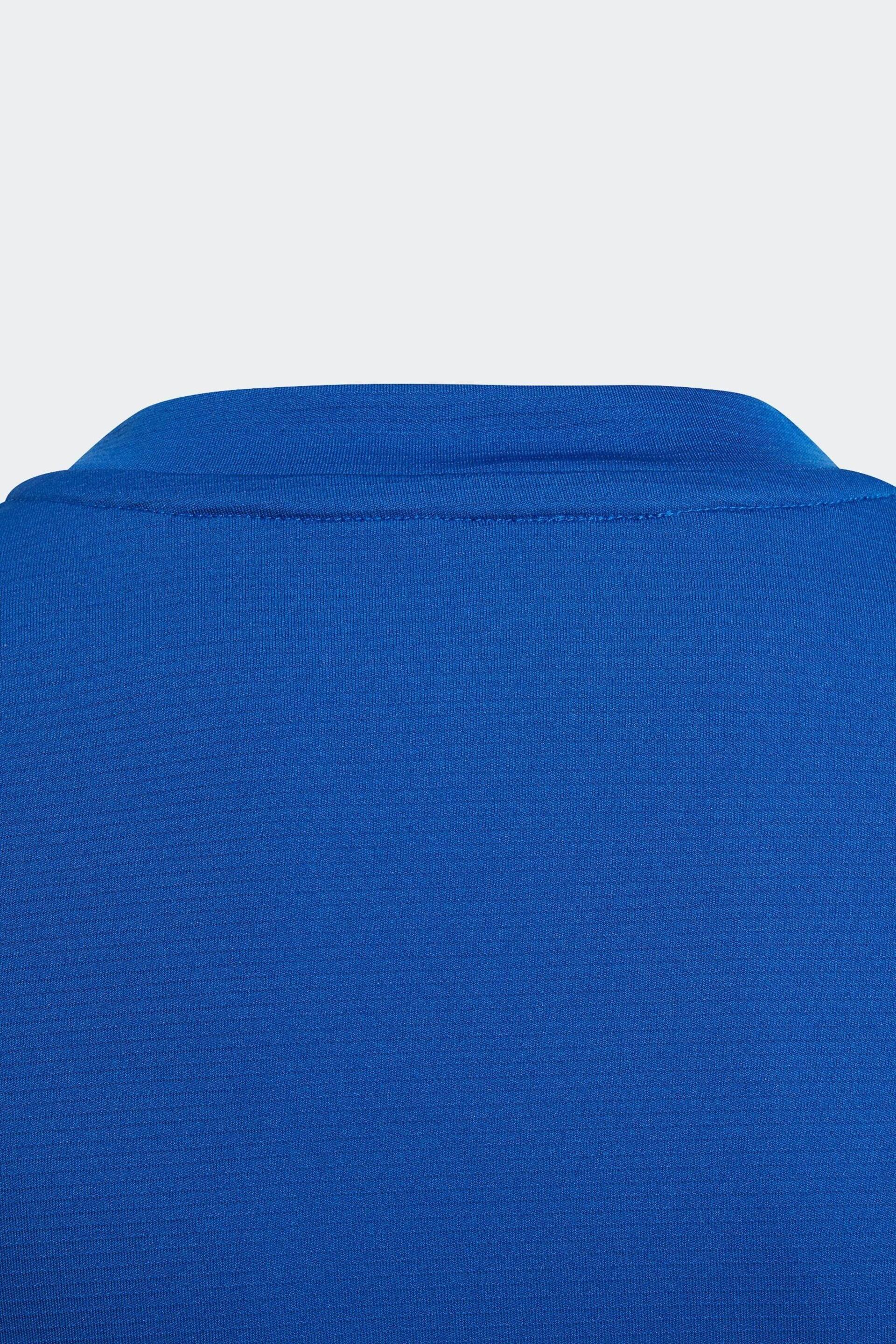 adidas Bright Blue Team Base T-Shirt - Image 4 of 5