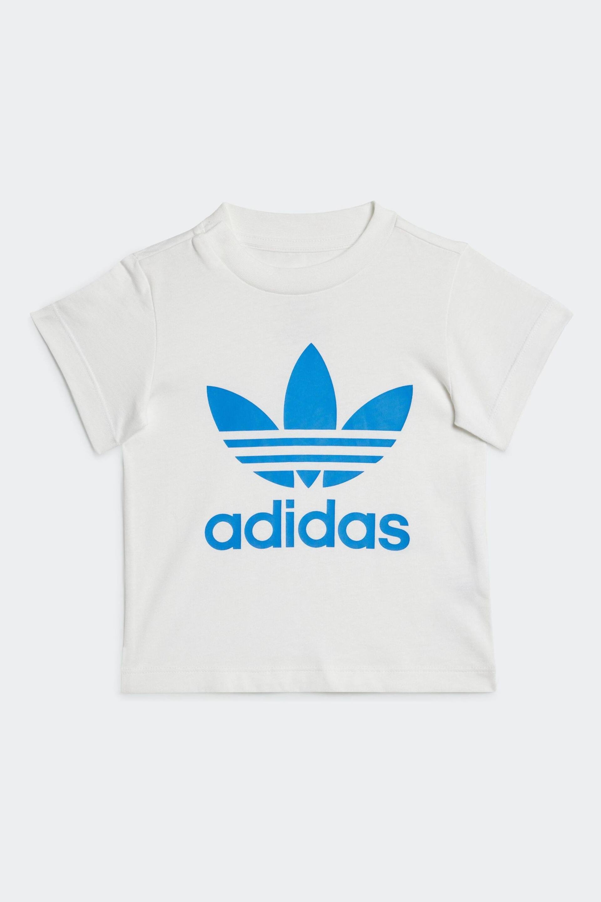 adidas Originals Infant Trefoil T-Shirt and Shorts Set - Image 3 of 6