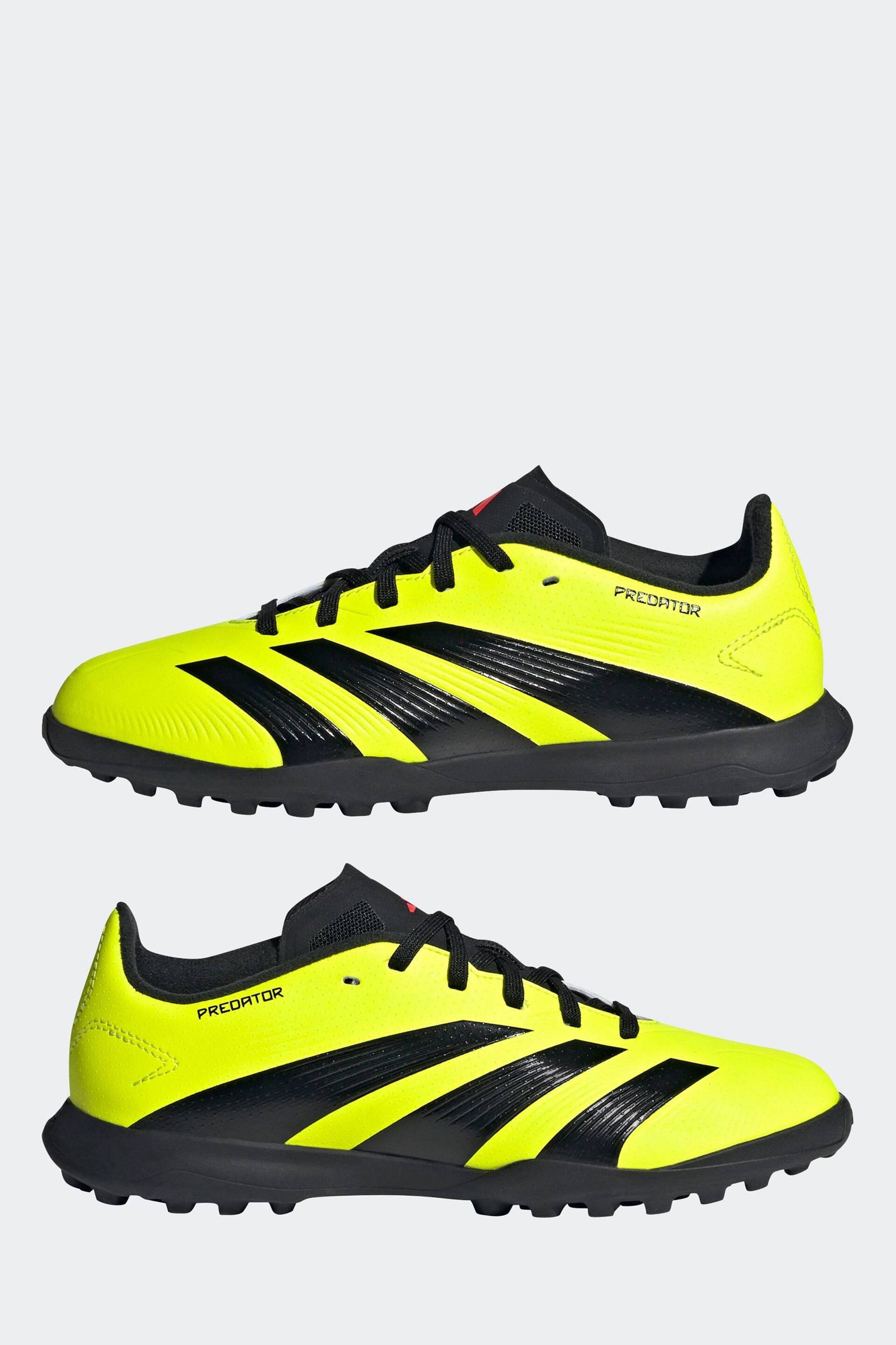 adidas Yellow Predator 24 League Turf Boots - Image 17 of 20