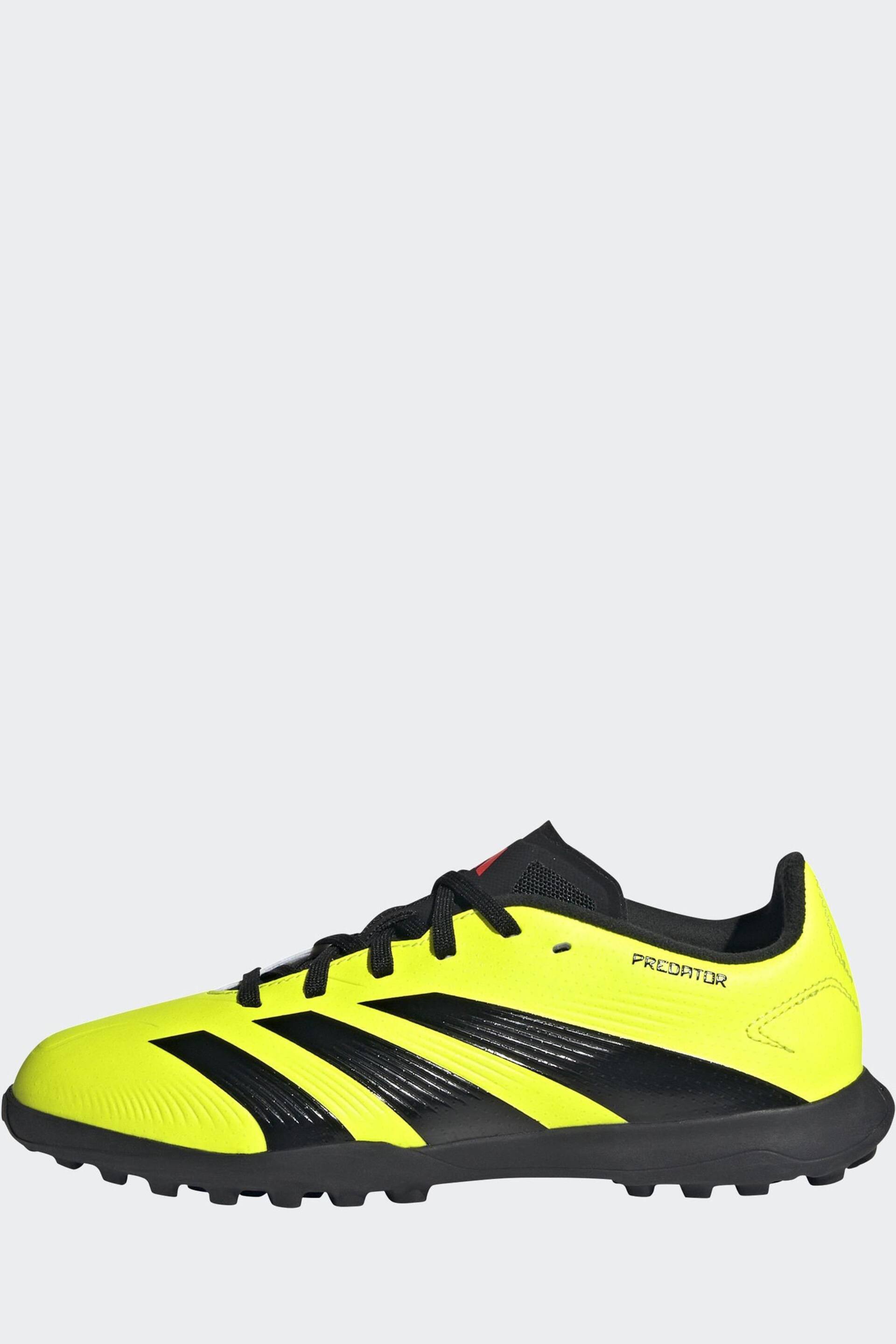 adidas Yellow Predator 24 League Turf Boots - Image 3 of 20