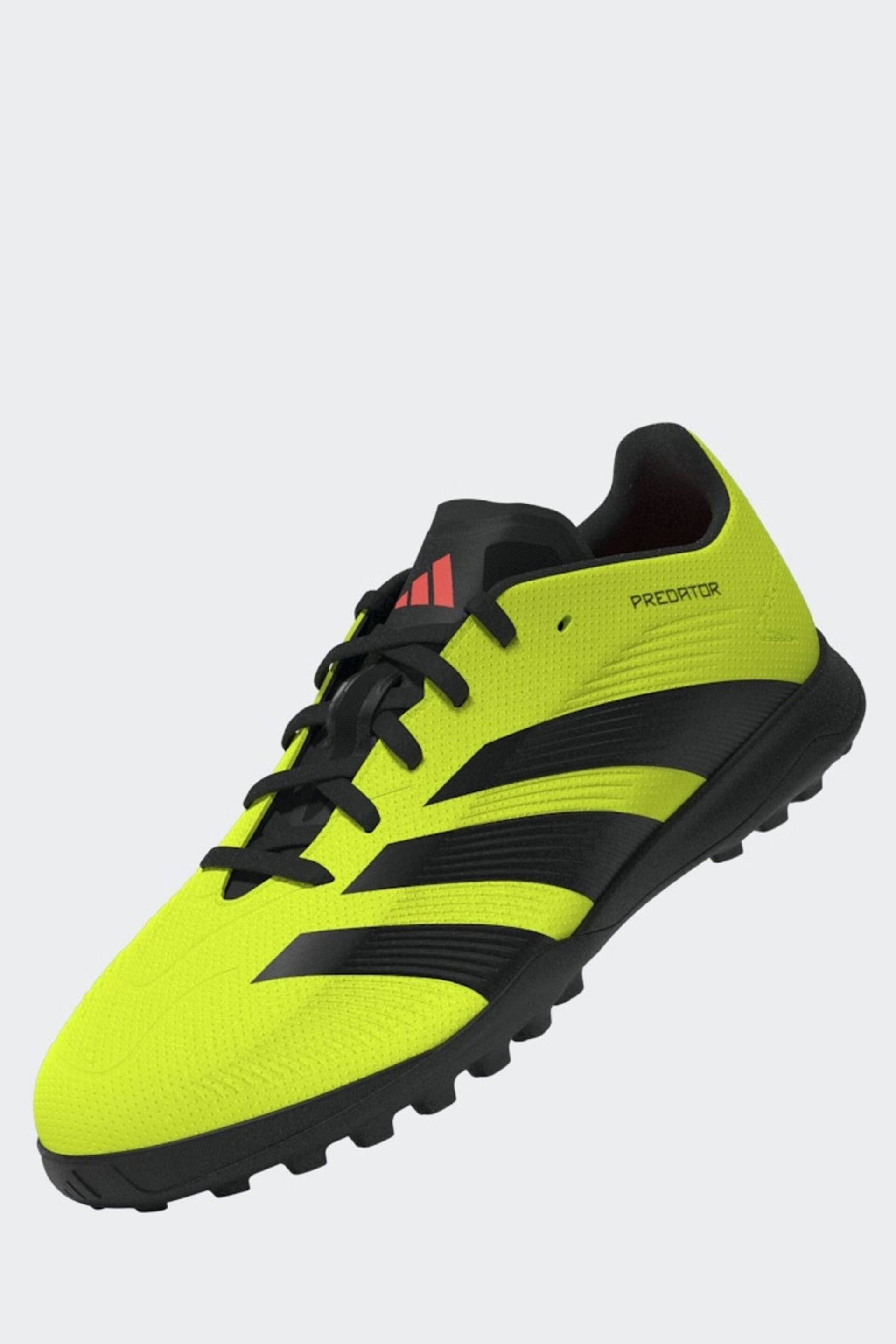 adidas Yellow Predator 24 League Turf Boots - Image 7 of 20