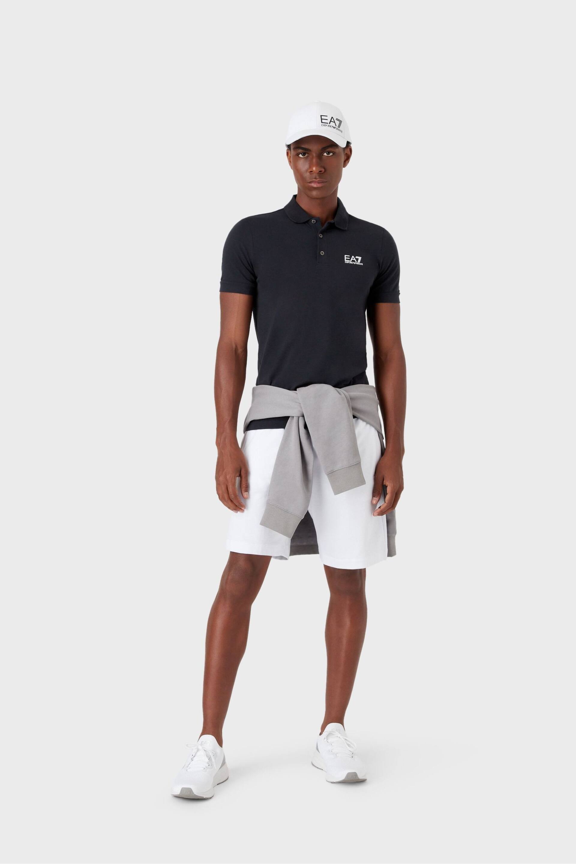 Emporio Armani EA7 Core ID Stretch Cotton Polo Shirt - Image 2 of 6