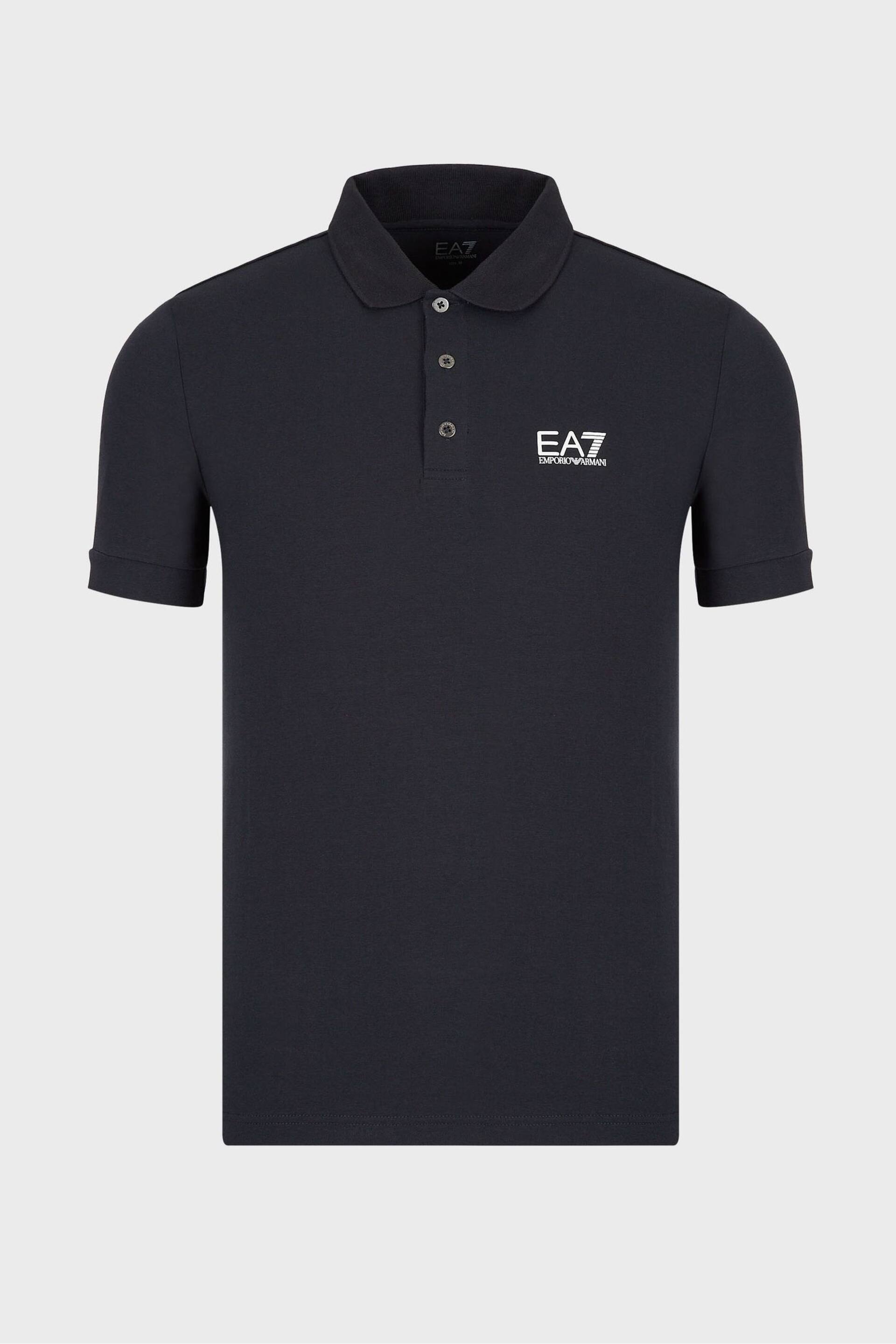 Emporio Armani EA7 Core ID Stretch Cotton Polo Shirt - Image 5 of 6