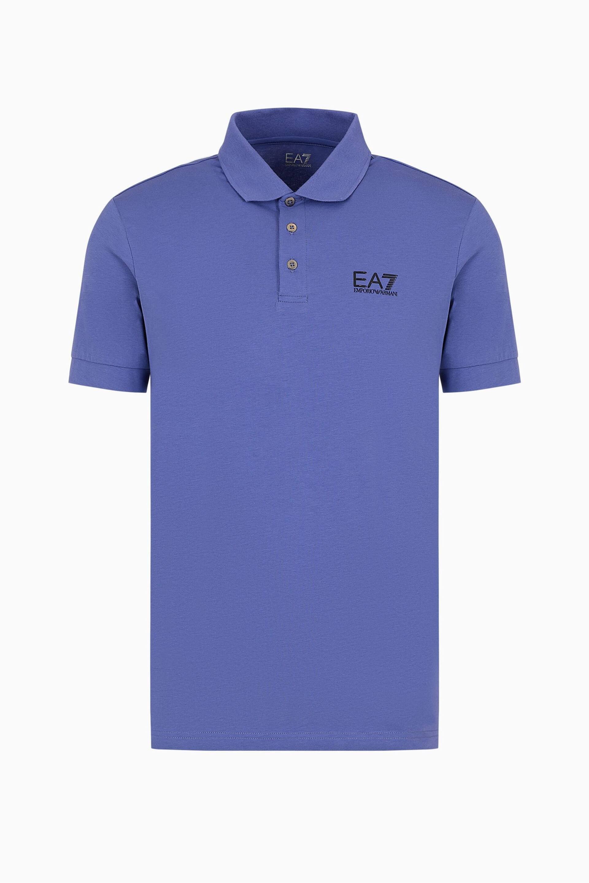 Emporio Armani EA7 Core ID Stretch Cotton Polo Shirt - Image 4 of 4