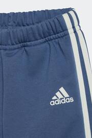 adidas Green/Grey Kids Sportswear Essentials Allover Print Jogger Set - Image 6 of 6