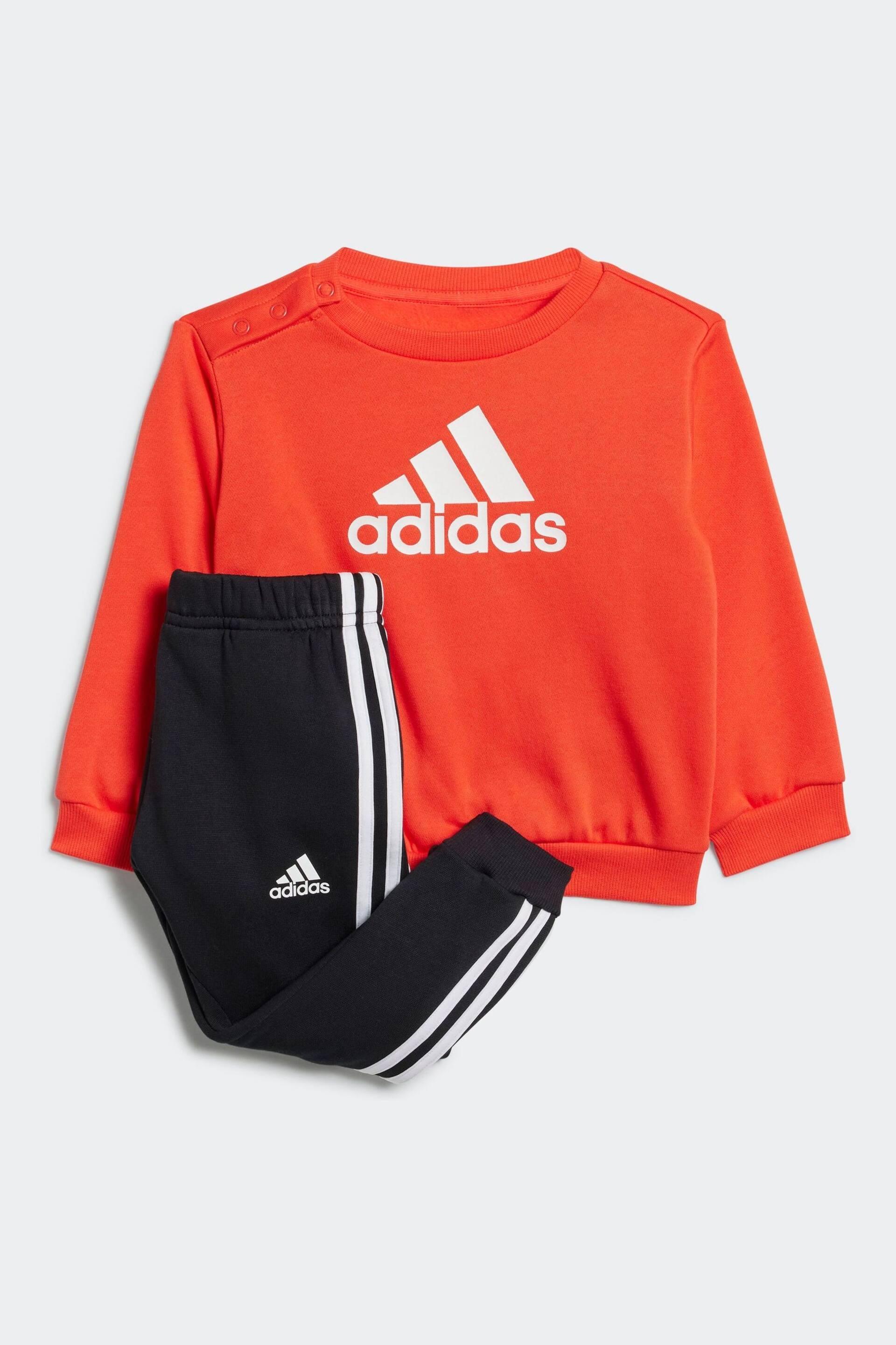 adidas Red/Black Badge of Sport Jogger Set - Image 1 of 2