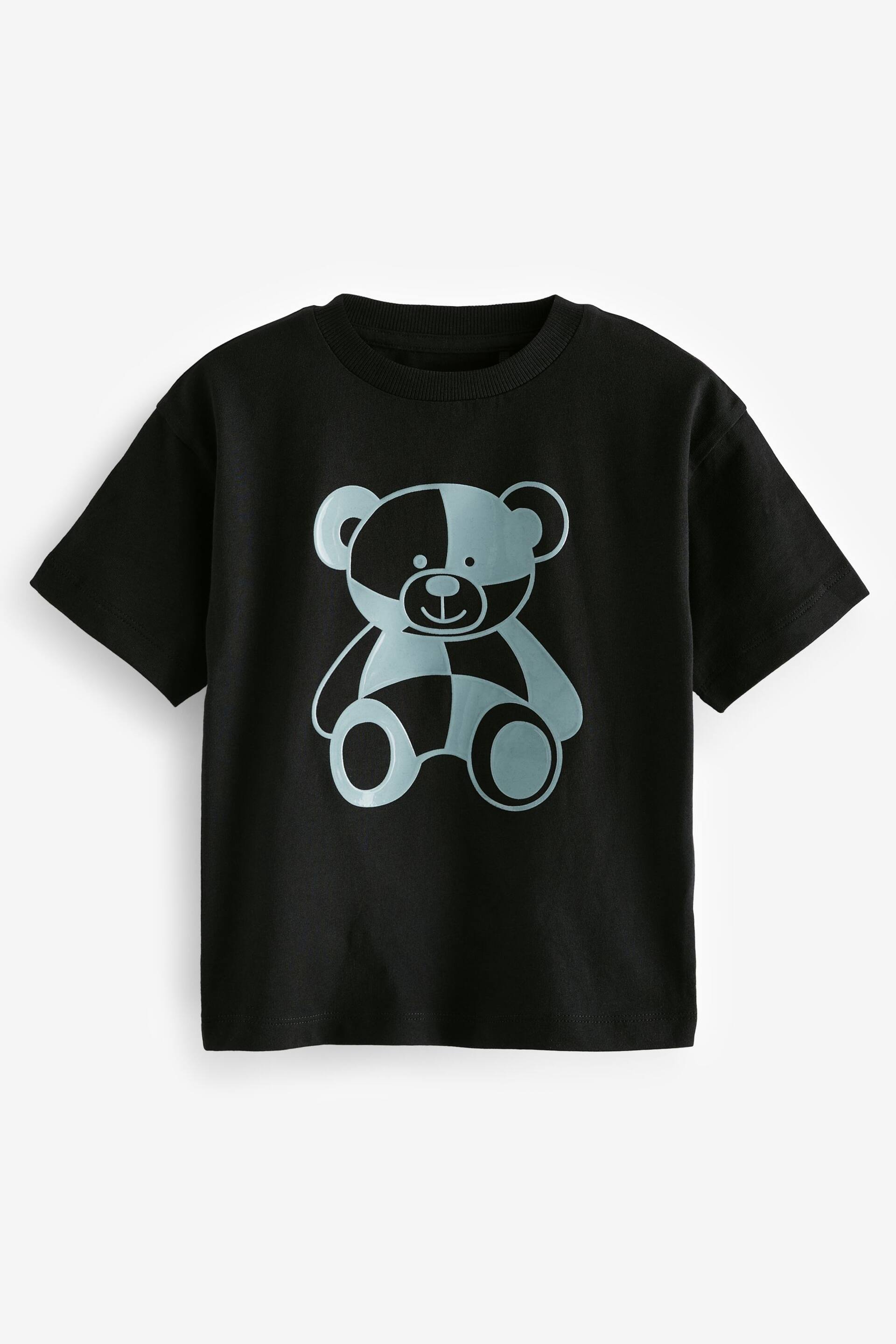 Blue/Black Short Sleeve Character T-Shirts 3 Pack (3mths-7yrs) - Image 3 of 7