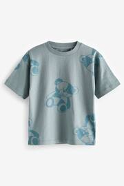 Blue/Black Short Sleeve Character T-Shirts 3 Pack (3mths-7yrs) - Image 4 of 7