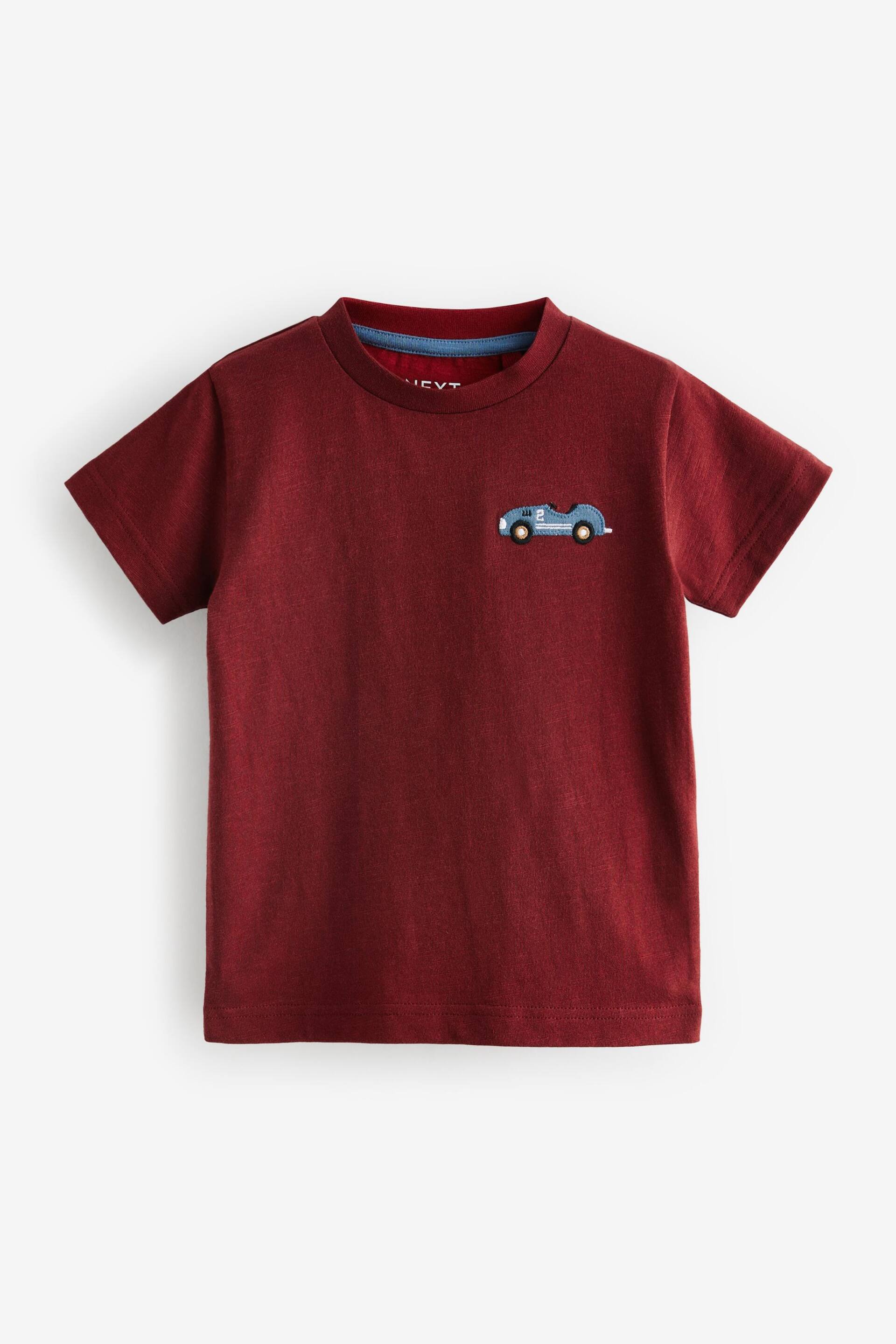 Red/Blue Cars Short Sleeve Character T-Shirts 3 Pack (3mths-7yrs) - Image 2 of 4