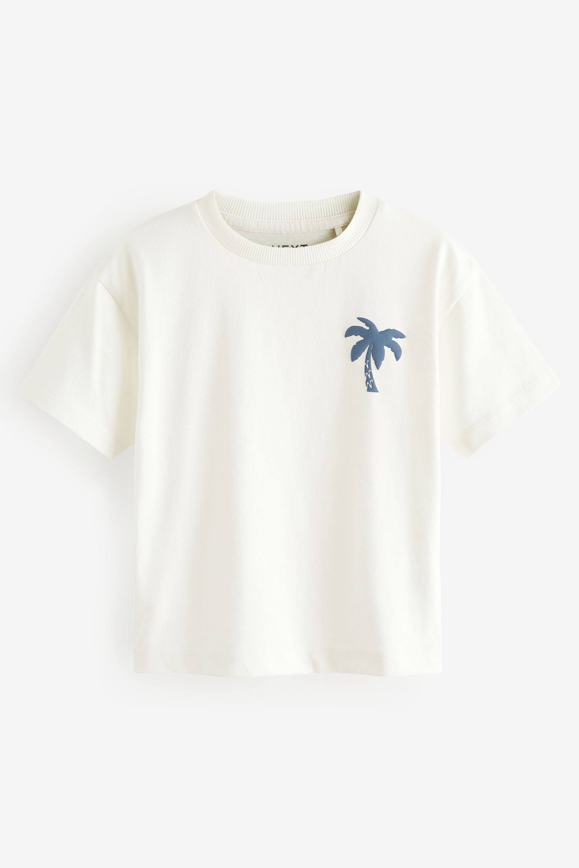 White Simple Short Sleeve T-Shirt (3mths-7yrs) - Image 1 of 7