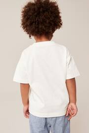 White Simple Short Sleeve T-Shirt (3mths-7yrs) - Image 3 of 7