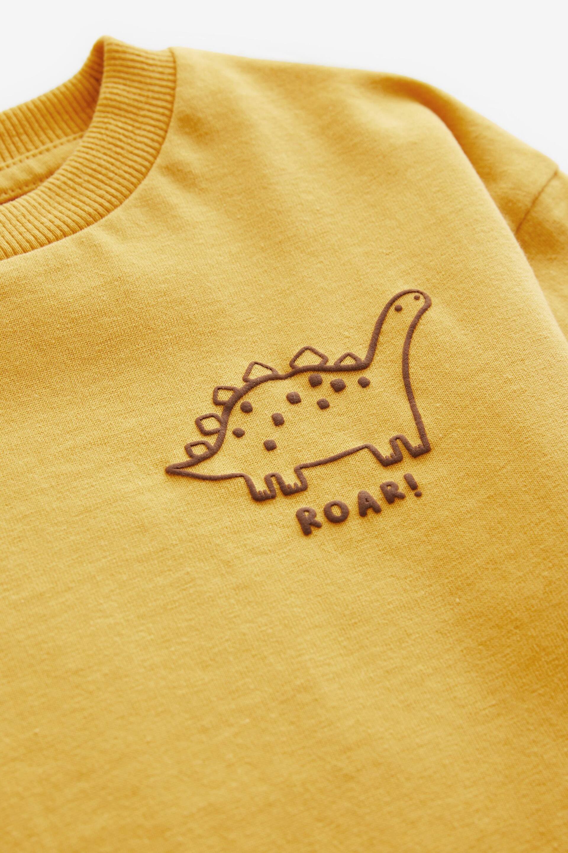 Yellow Simple Short Sleeve T-Shirt (3mths-7yrs) - Image 5 of 5