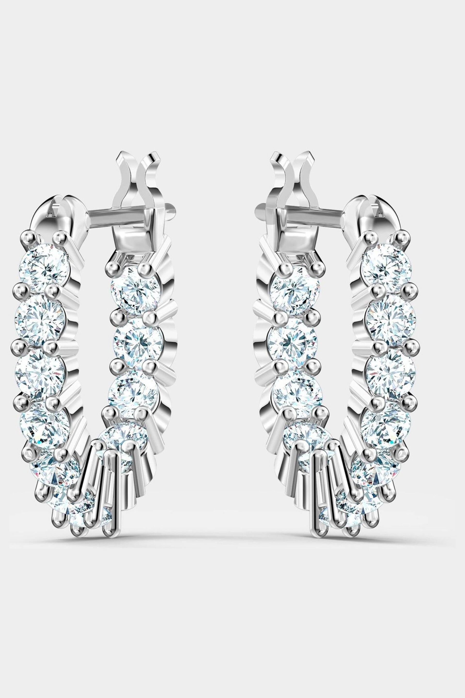 Swarovski Silver Vittore Mini Hoop Earrings - Image 4 of 4