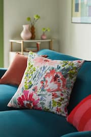 Pink Bright Spring Floral 50 x 50cm Cushion - Image 1 of 5