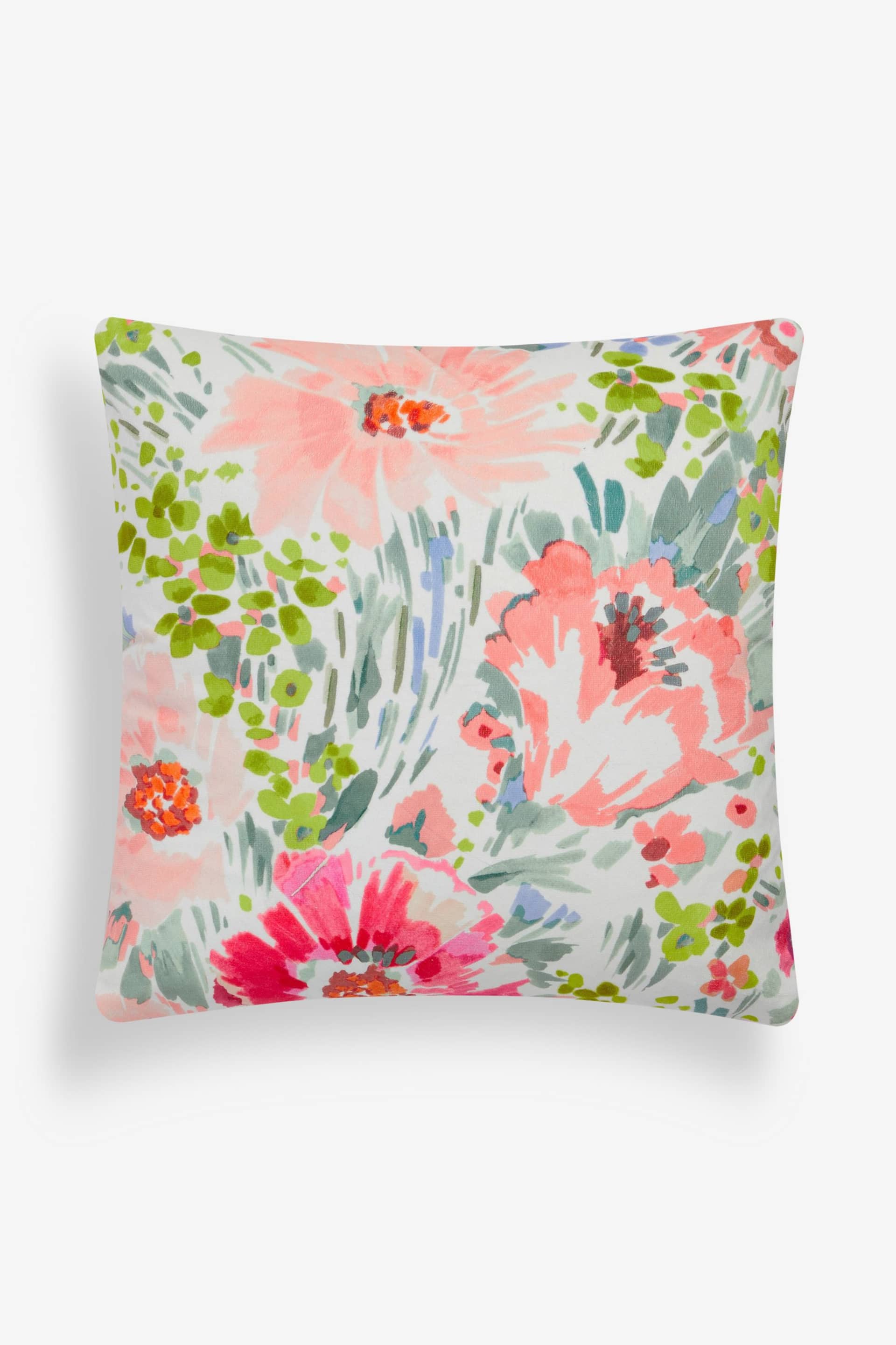 Pink Bright Spring Floral 50 x 50cm Cushion - Image 2 of 5